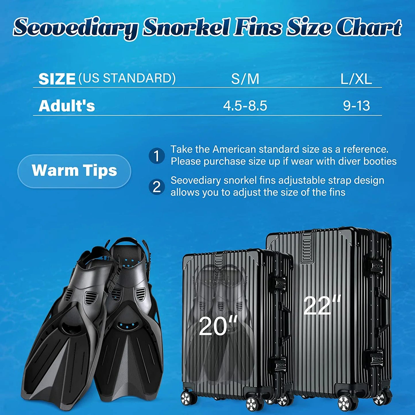 Seoveidiary Snorkel Fins